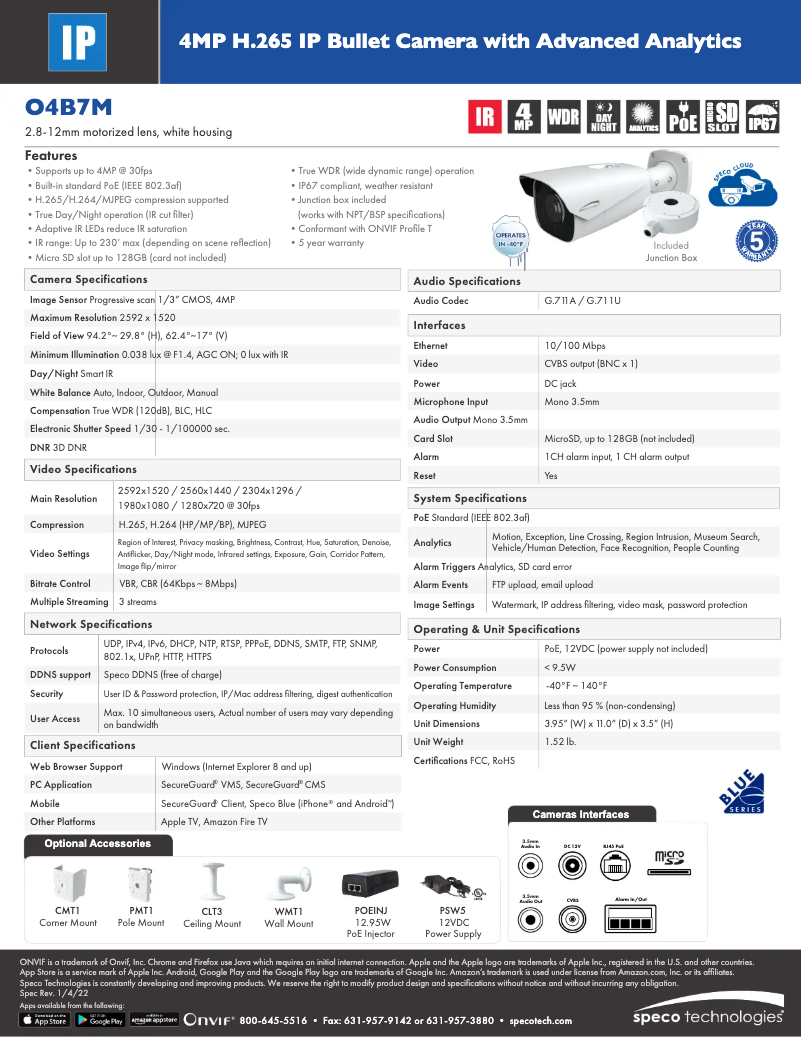 Image de la première page du manuel de l'appareil O4B7M