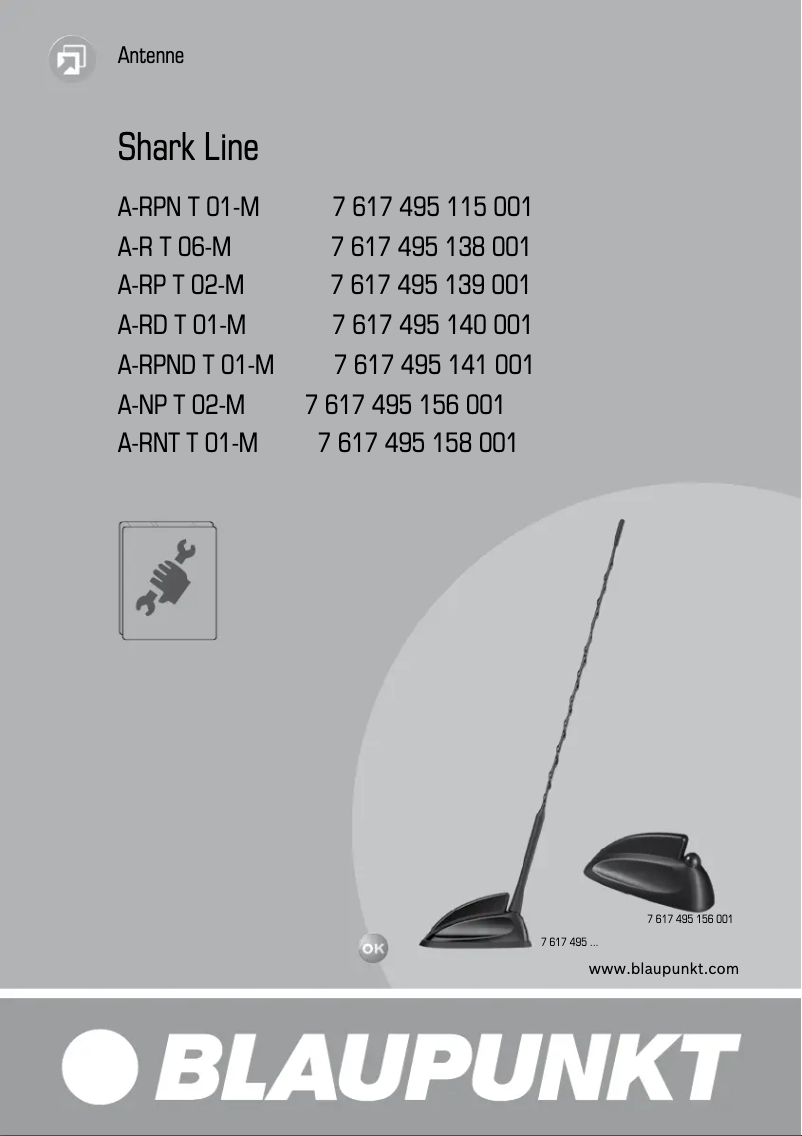 Image de la première page du manuel de l'appareil Shark Line A-RPN T 01-M