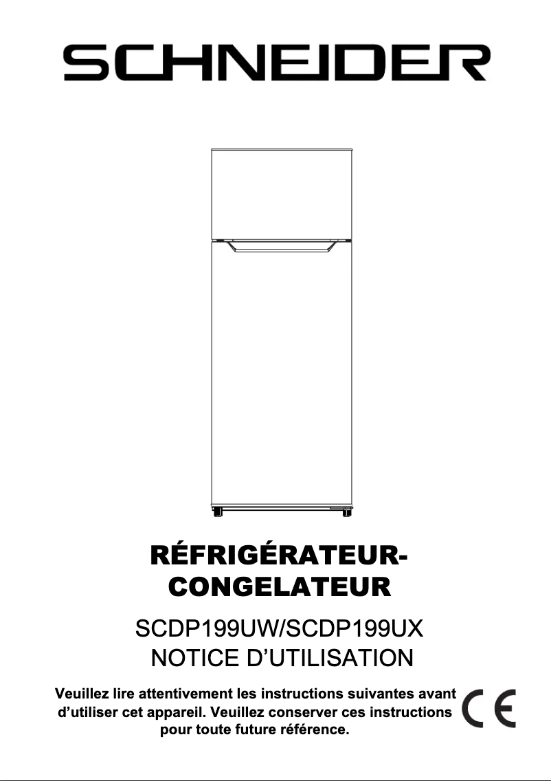 Image de la première page du manuel de l'appareil SCDP199UW