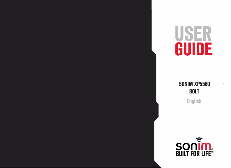 Page n°1 - Manuel utilisateur Sonim XP5560 BOLT