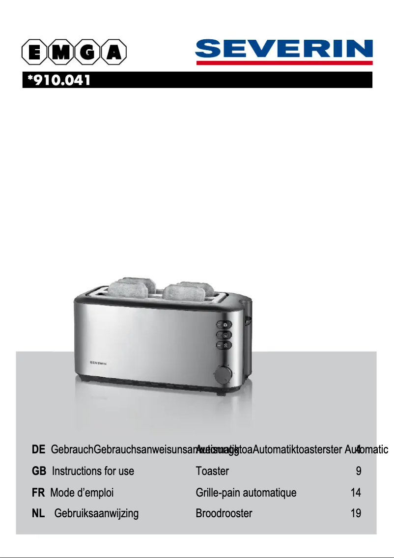 Image de la première page du manuel de l'appareil 910041