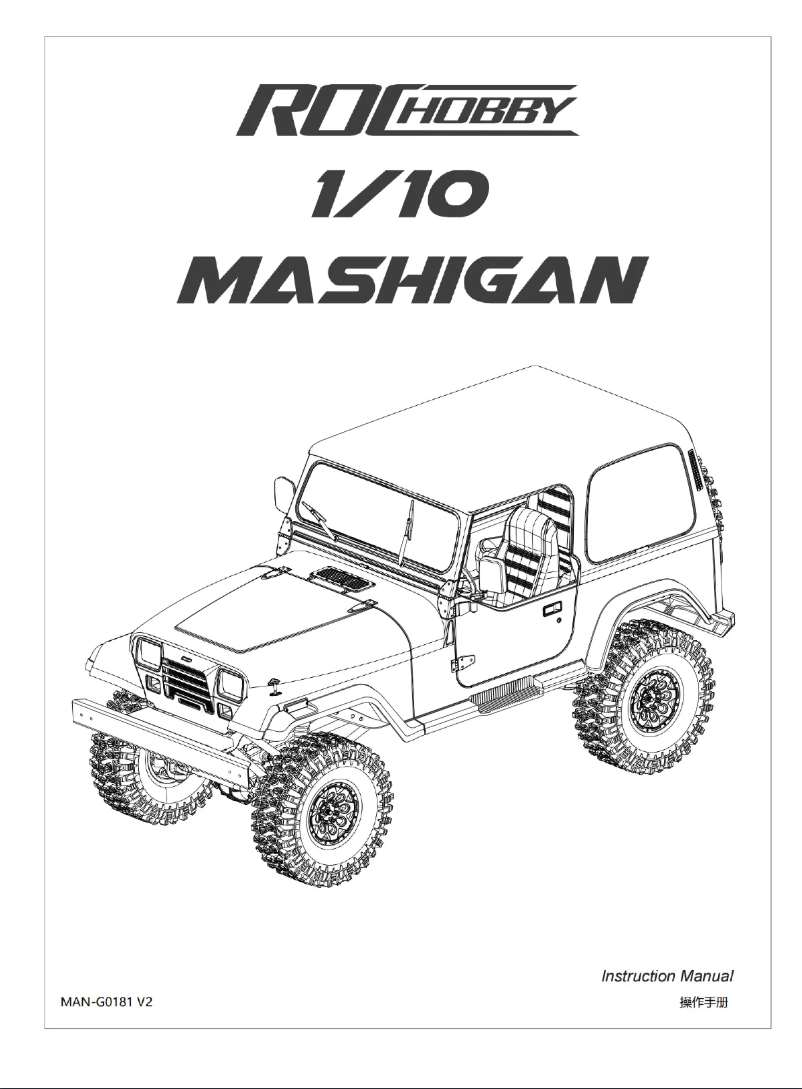 Página 1 del manual Manual de usuario ROCHOBBY 1:10 Mashigan RC Rock Crawler
