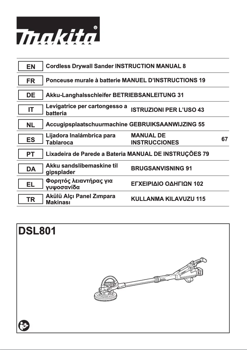 Image de la première page du manuel de l'appareil DSL801