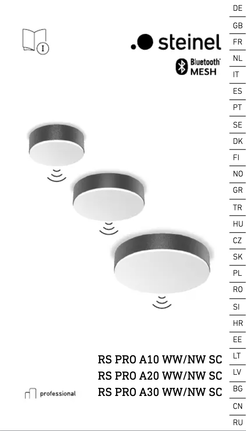 Página 1 del manual Manual de usuario Steinel RS PRO A20 SC