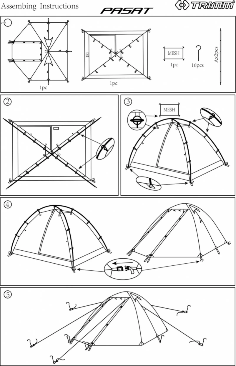 Page 1 de la notice Manuel utilisateur Trimm Pasat