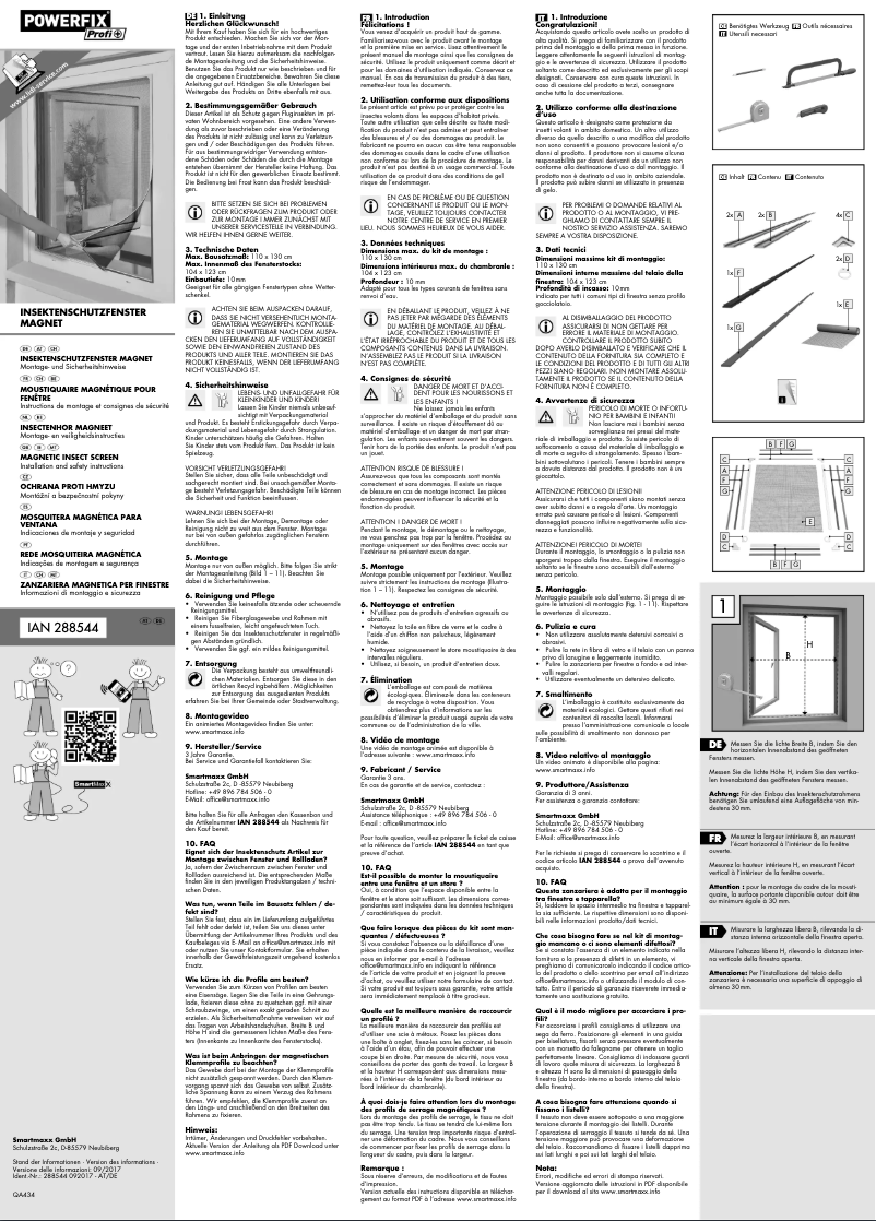 Page n°1 - Manuel utilisateur Powerfix QA 434