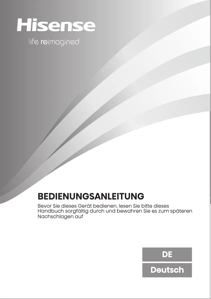 Page 1 de la notice Manuel utilisateur Hisense RT641N4AFE1