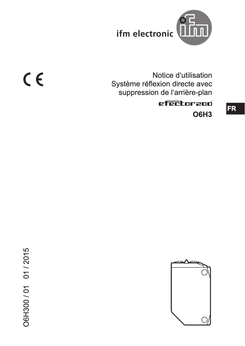 Image de la première page du manuel de l'appareil O6H300