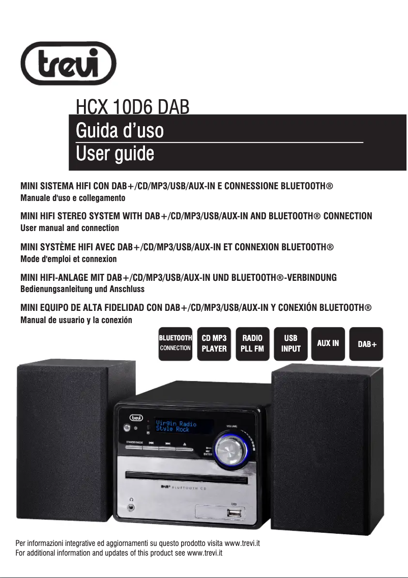 Page n°1 - Manuel utilisateur Trevi HCX 10D6 DAB