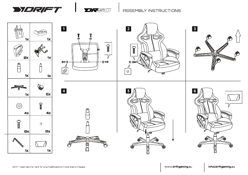 Page 1 de la notice Manuel utilisateur Drift DR50