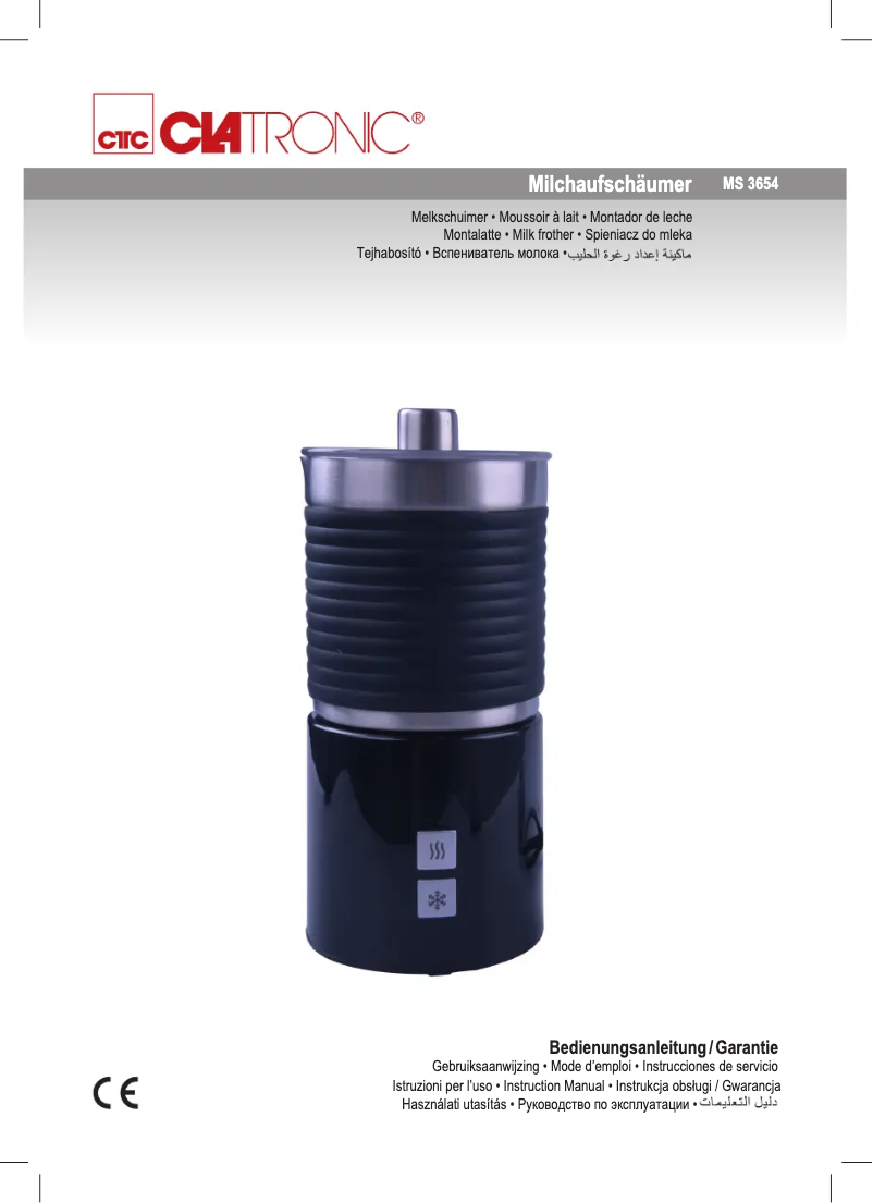 Page 1 de la notice Manuel utilisateur Clatronic MS 3654