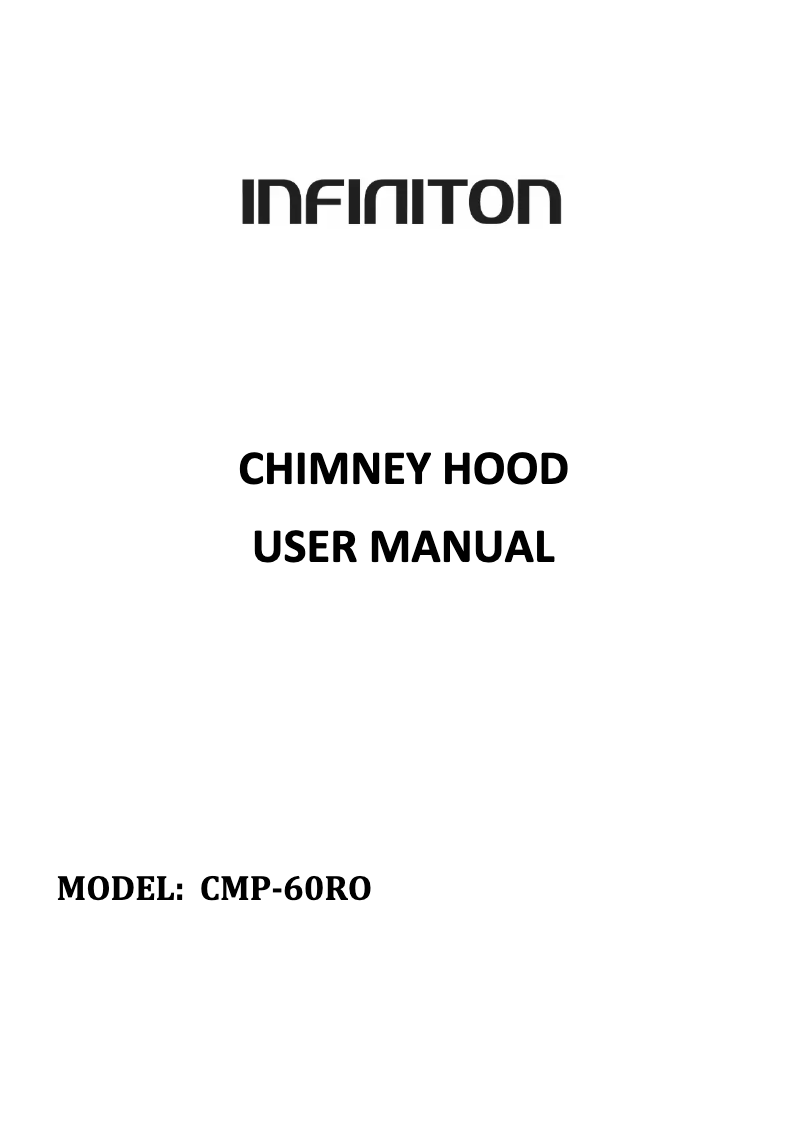Page 1 de la notice Manuel utilisateur Infiniton CMPP-60RO