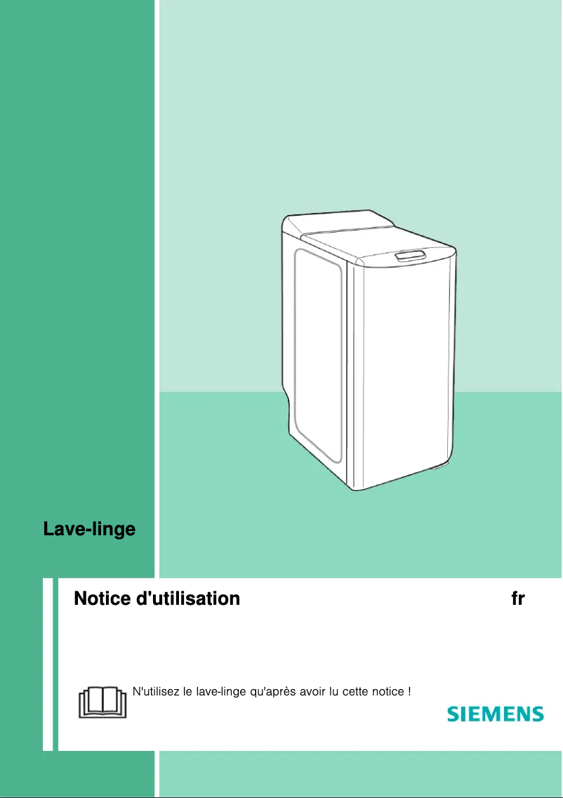 Page n°1 - Manuel utilisateur Siemens WP10T381FF