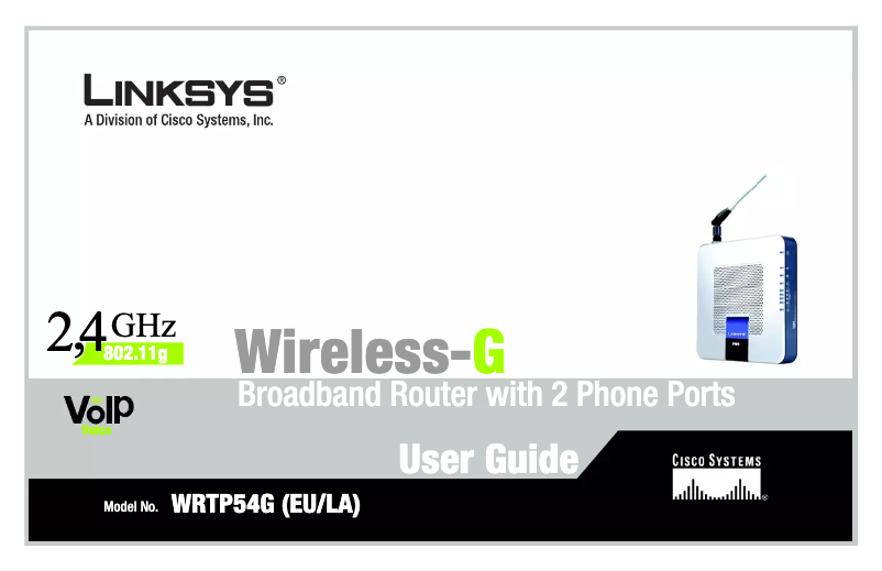 Página 1 del manual Manual de usuario Linksys WRTP54G