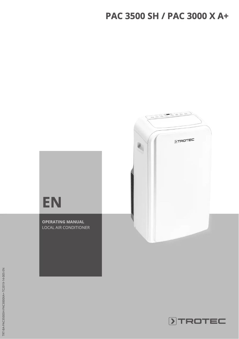 Image de la première page du manuel de l'appareil PAC 3000 X A+