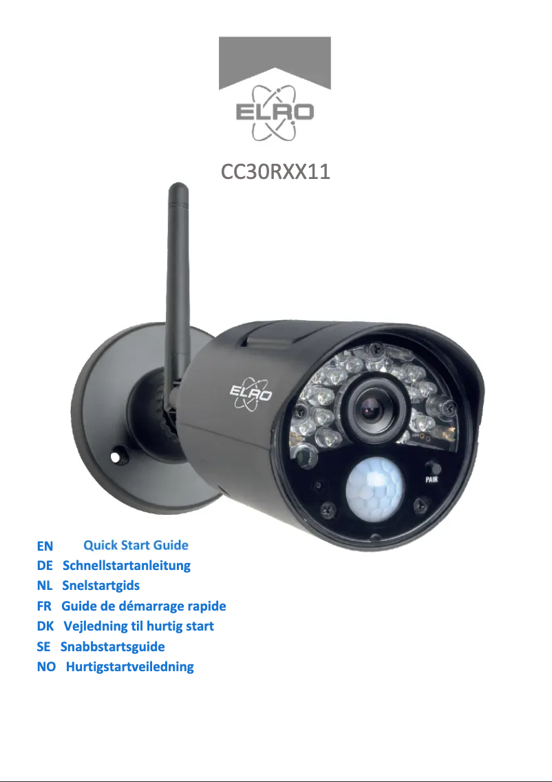 Page n°1 - Manuel utilisateur Elro CC30RXX11