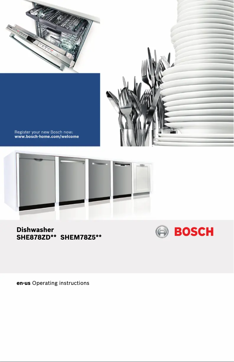 Page n°1 - Manuel utilisateur Bosch SHEM78Z52N