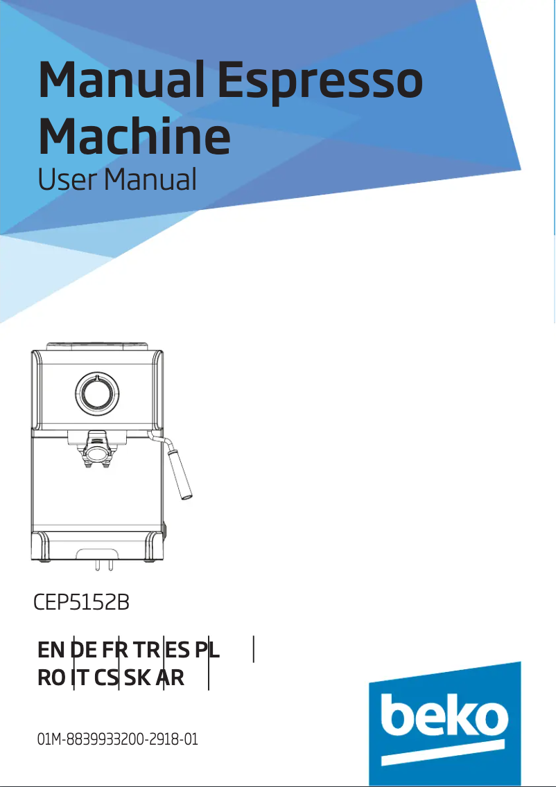 Image de la première page du manuel de l'appareil CEP5152