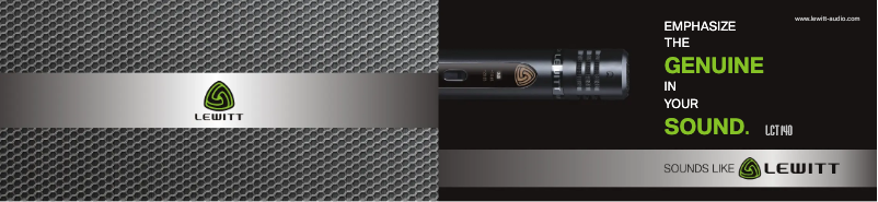 Page n°1 - Manuel utilisateur Lewitt LCT 50 PSX