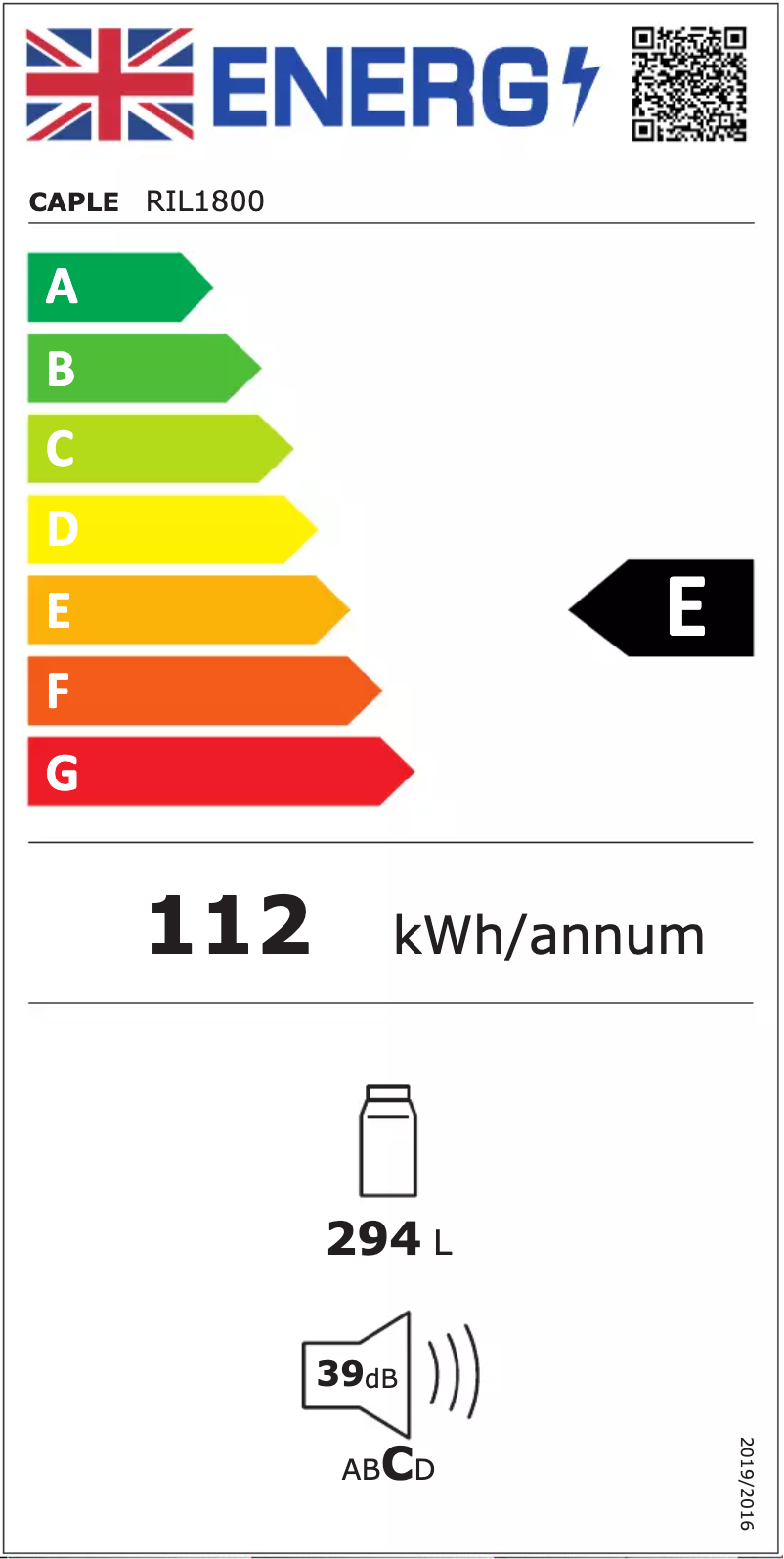 Image de la première page du manuel de l'appareil RIL1800