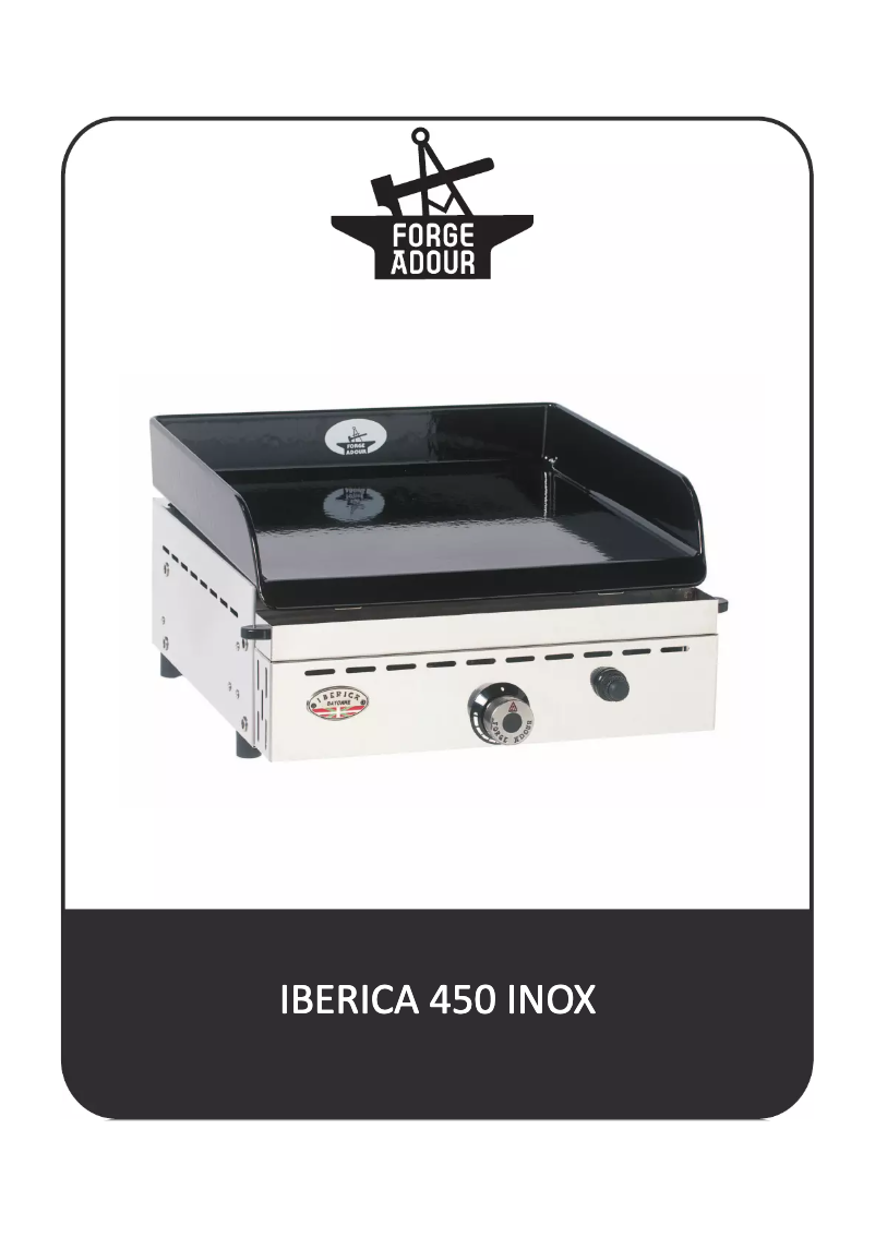 Page 1 de la notice Manuel utilisateur Forge Adour Iberica 450