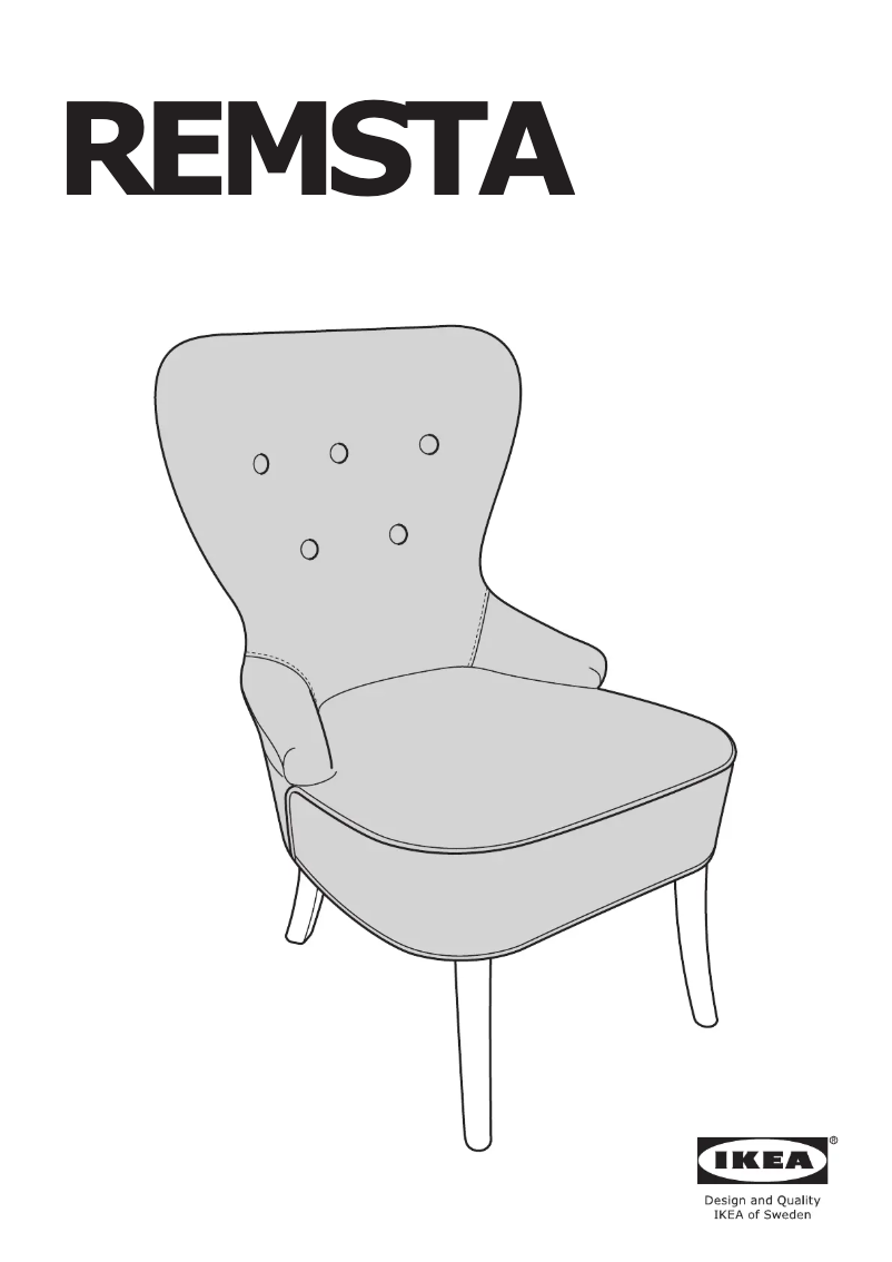 Page 1 de la notice Manuel utilisateur Ikea REMSTA 004.779.45