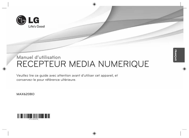 Page 1 de la notice Manuel utilisateur LG MAX620BO
