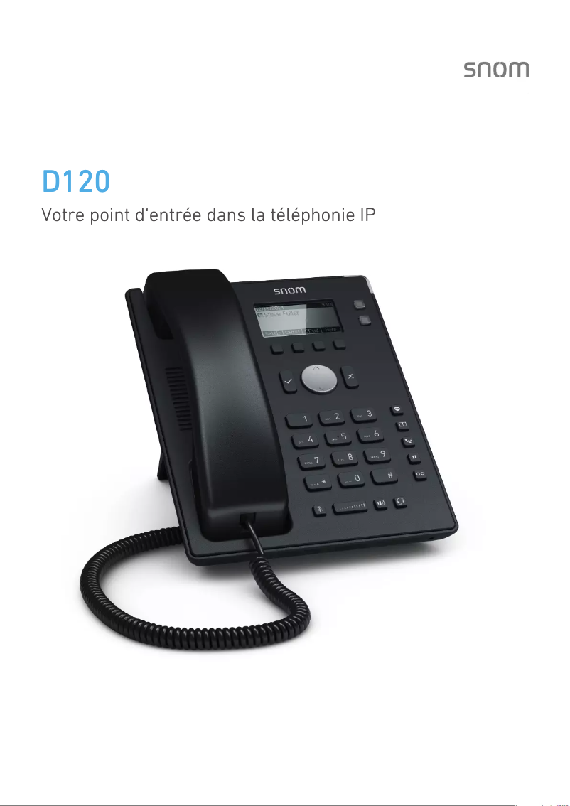 Image de la première page du manuel de l'appareil D120