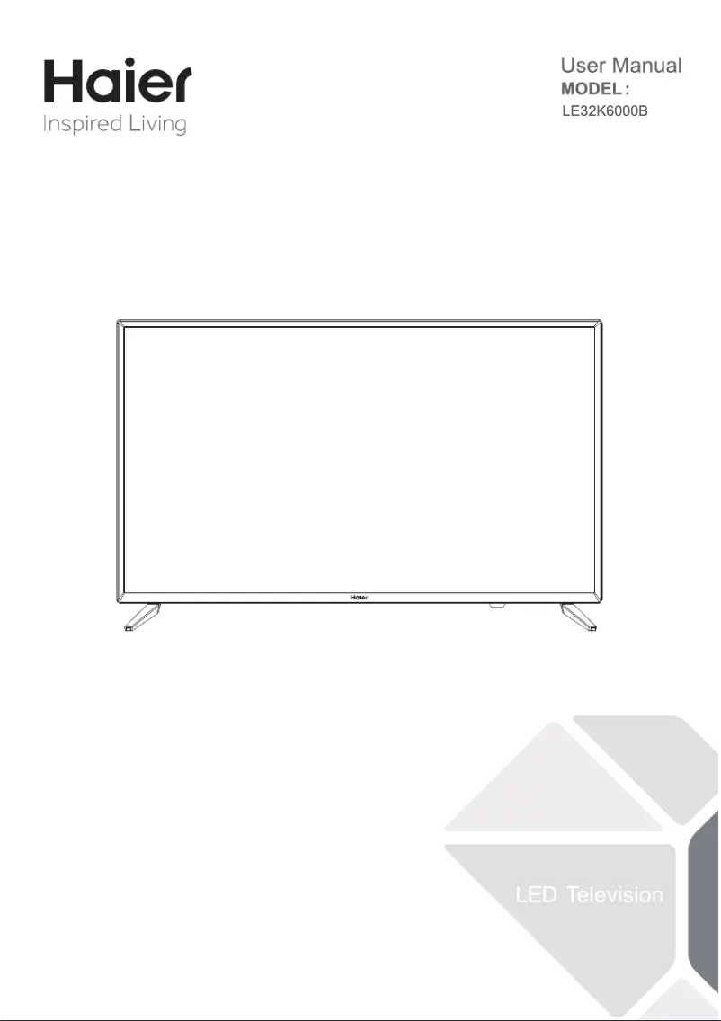 Page 1 de la notice Manuel utilisateur Haier LE32K6000B