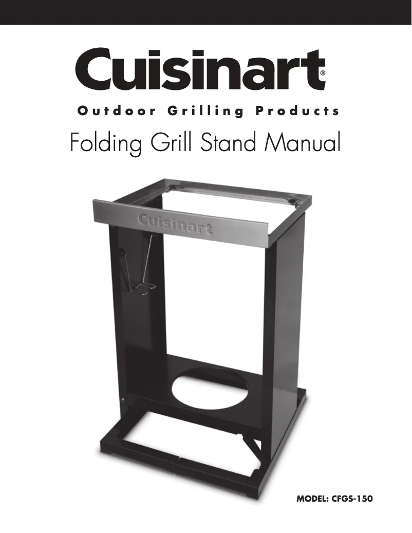 Page n°1 - Manuel utilisateur Cuisinart CFGS-150