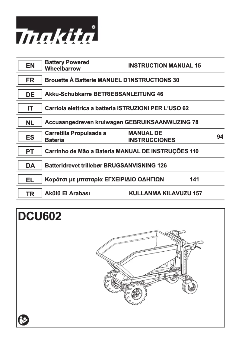 Page 1 de la notice Manuel utilisateur Makita DCU602