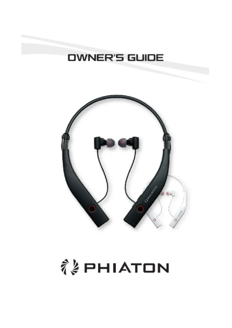 Page 1 de la notice Manuel utilisateur Phiaton BT 100 NC