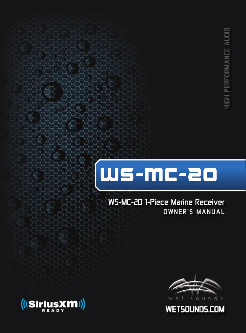 Image de la première page du manuel de l'appareil WS-MC-20