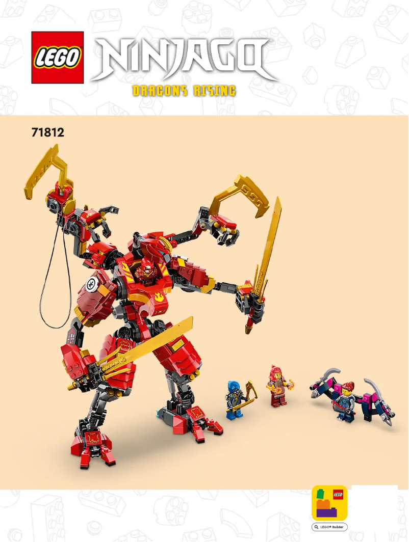 Page 1 de la notice Manuel utilisateur Lego Ninjago 71812