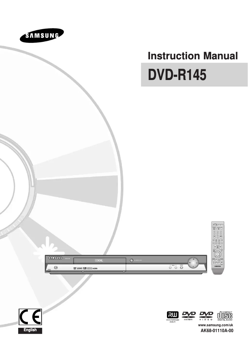 Page n°1 - Manuel utilisateur Samsung DVD-R145