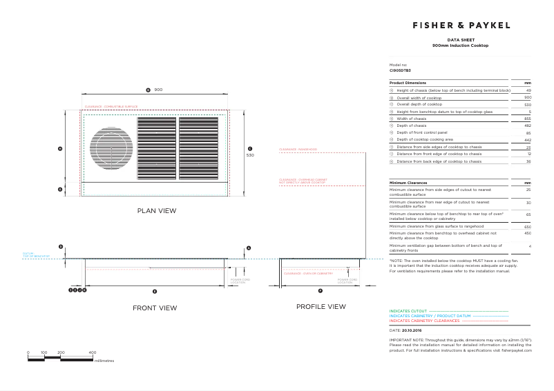 Imagen de la primera página del manual del dispositivo CI905DTB3