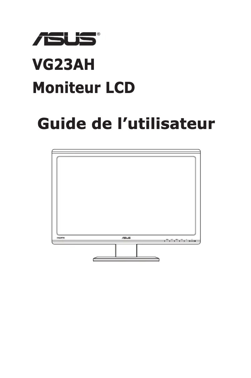 Page n°1 - Manuel utilisateur Asus VG23AH