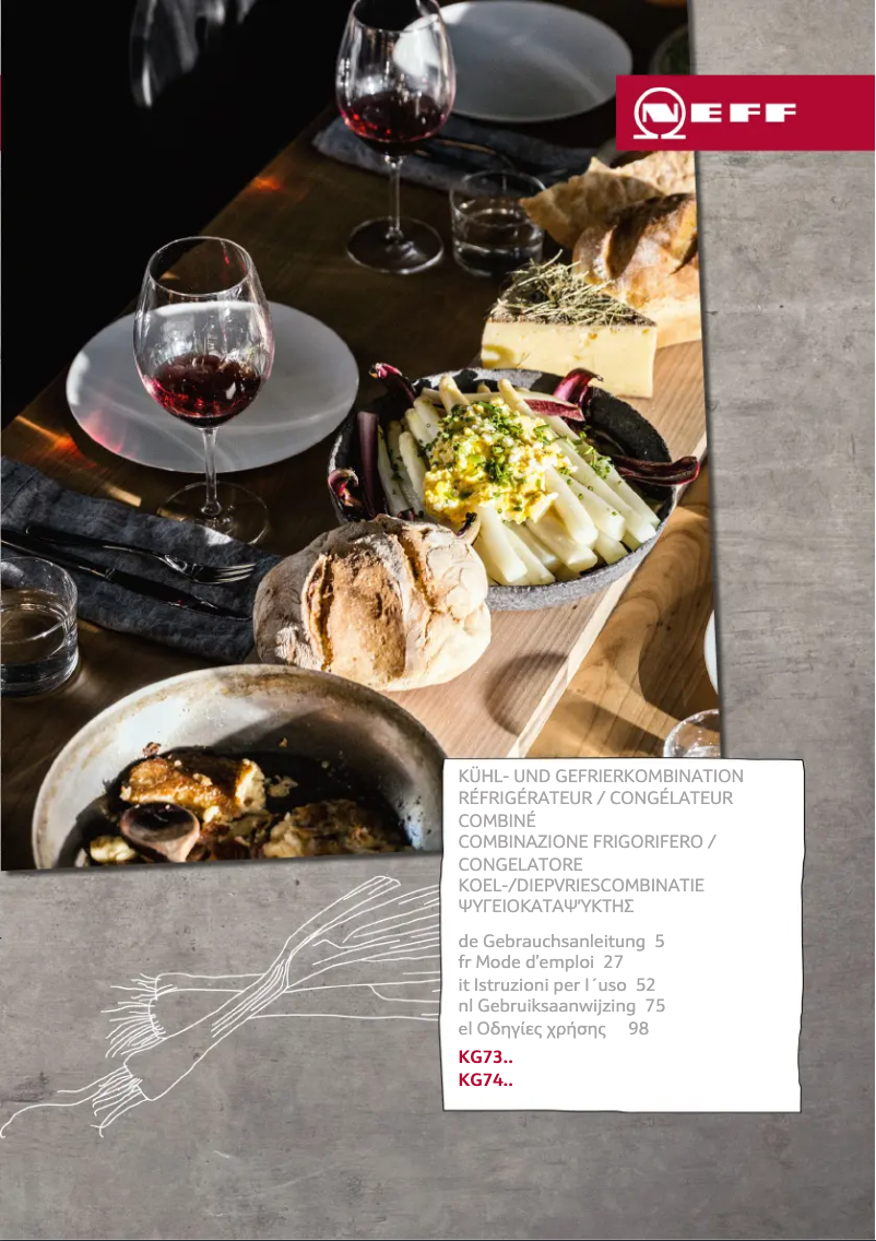 Page 1 of the manual User Manual Neff KG7393B40