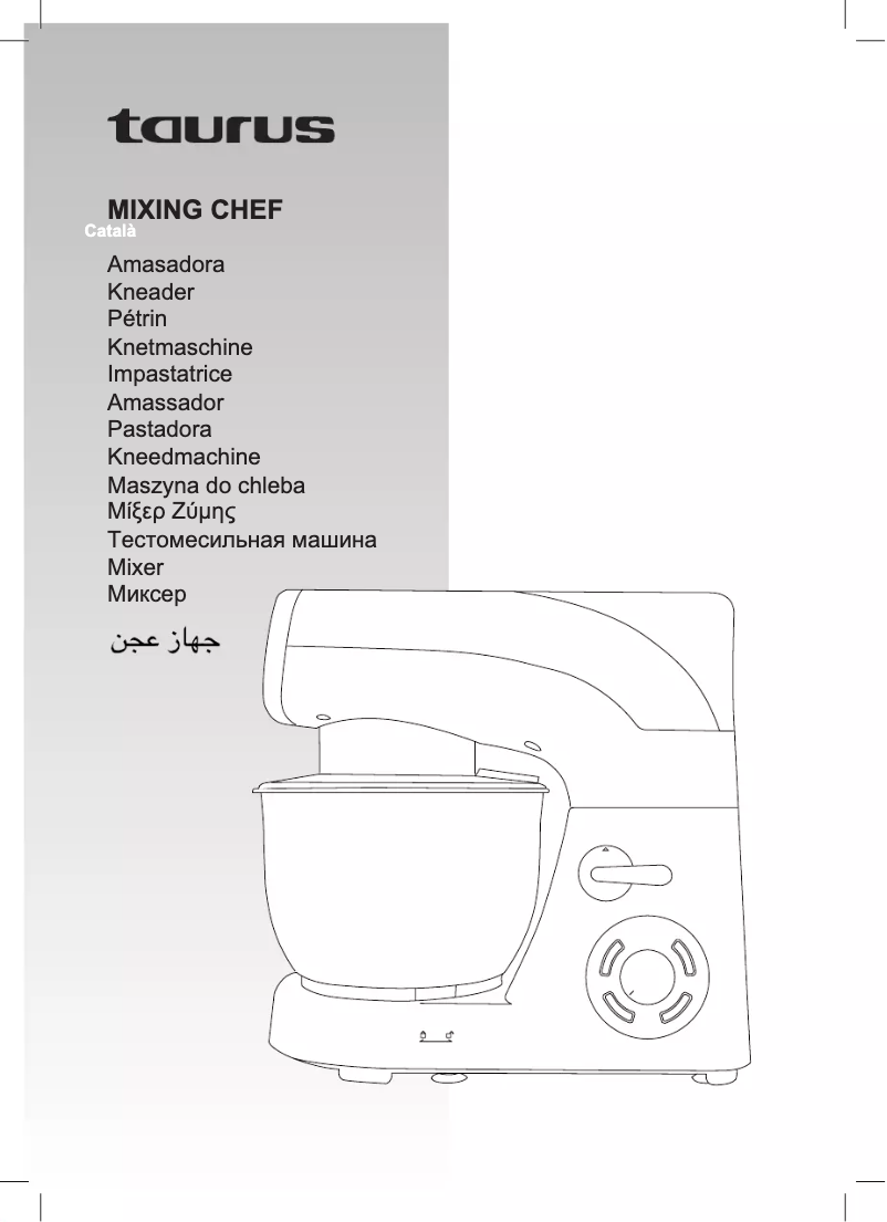 Page 1 de la notice Manuel utilisateur Taurus Mixing Chef