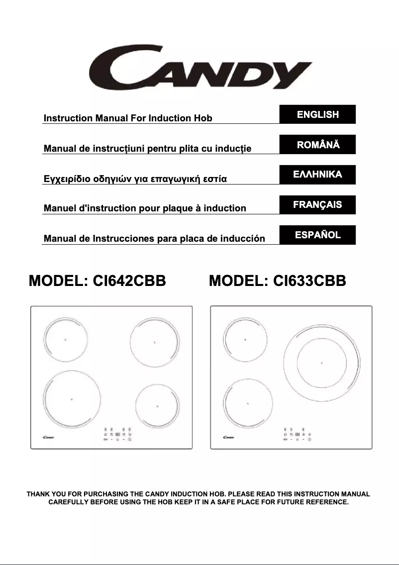 Image de la première page du manuel de l'appareil CI633CBB