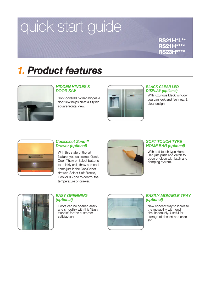 Image de la première page du manuel de l'appareil RS21HFTPN