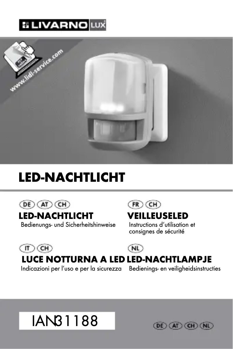 Página 1 del manual Manual de usuario Livarno Lux IAN 31188