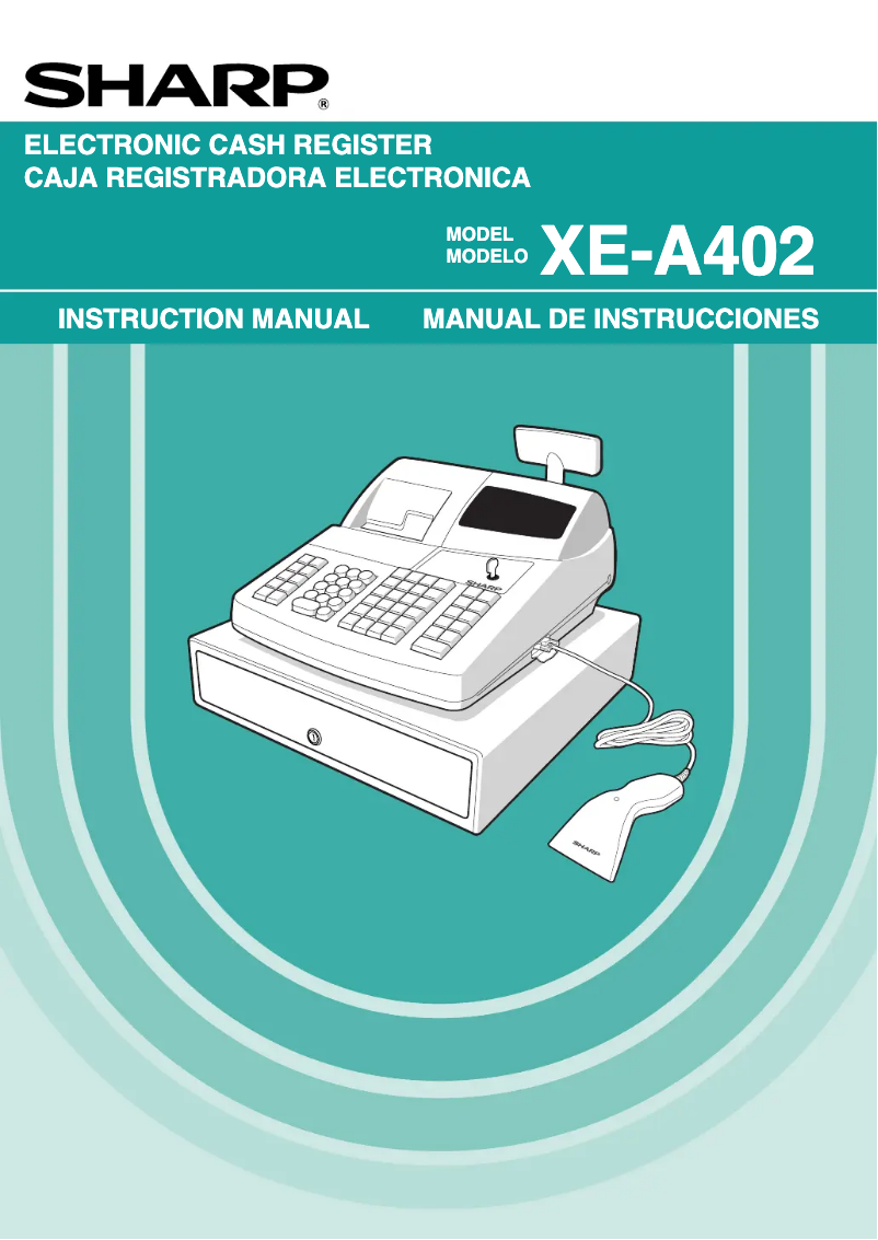 Page 1 de la notice Manuel utilisateur Sharp XE-A402