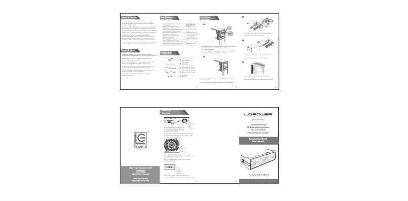 Image de la première page du manuel de l'appareil LC-CFC-LED