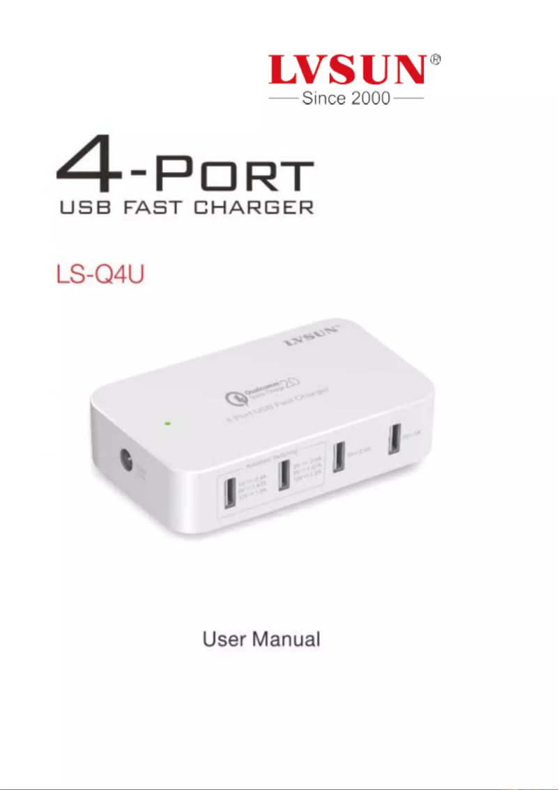 Page 1 de la notice Manuel utilisateur LVSUN LS-Q4U USB