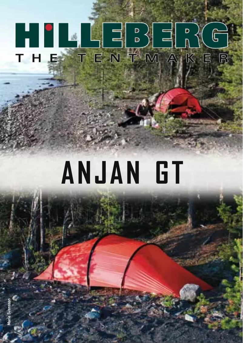 Page n°1 - Manuel utilisateur Hilleberg Anjan GT