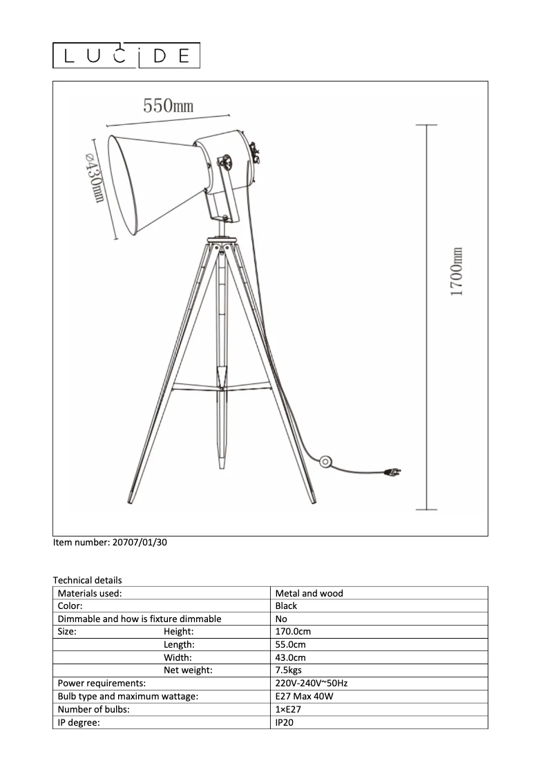 Image de la première page du manuel de l'appareil Marlowe 20707/01/30