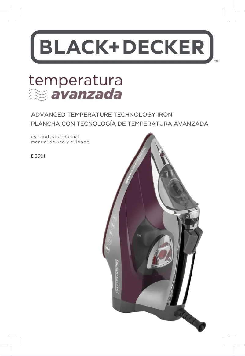 Page 1 de la notice Manuel utilisateur Black & Decker D3501