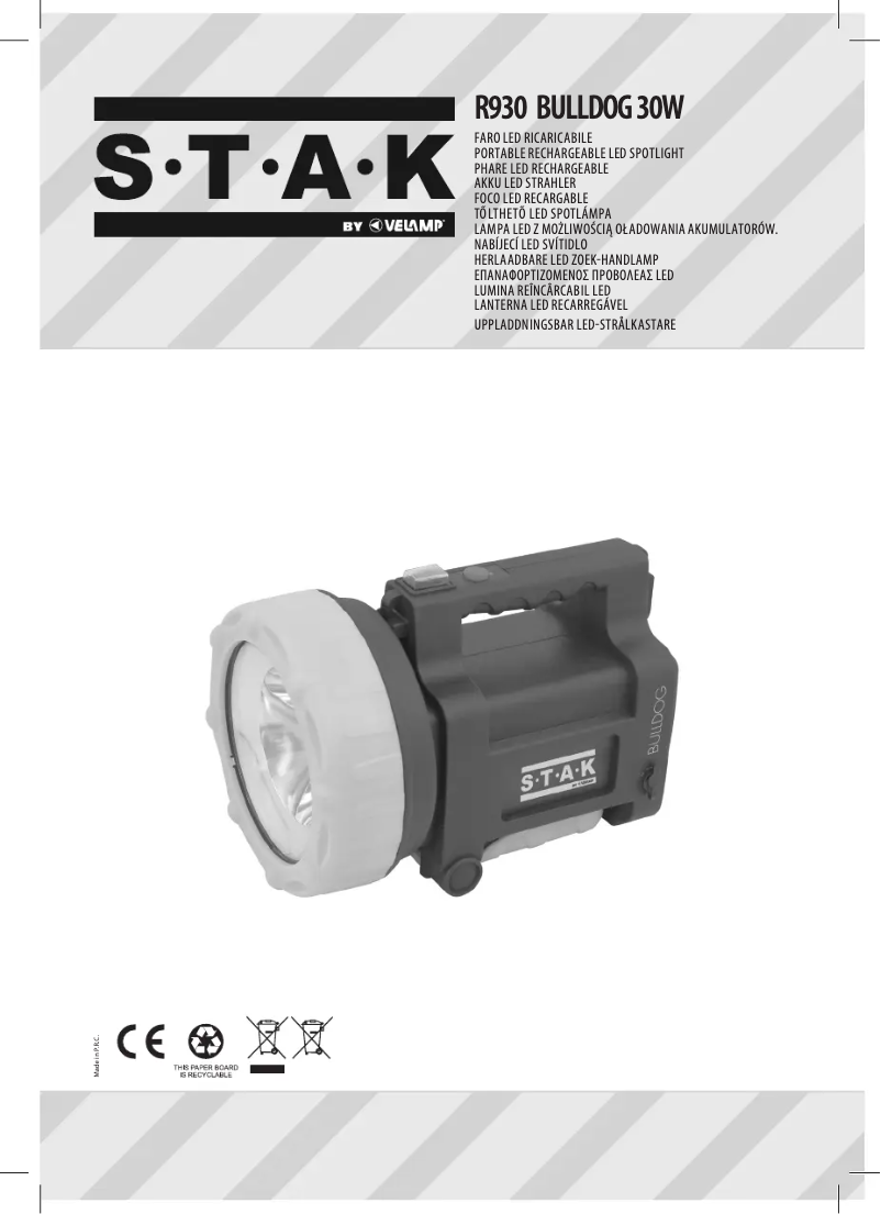 Page 1 de la notice Manuel utilisateur STAK Bulldog R930