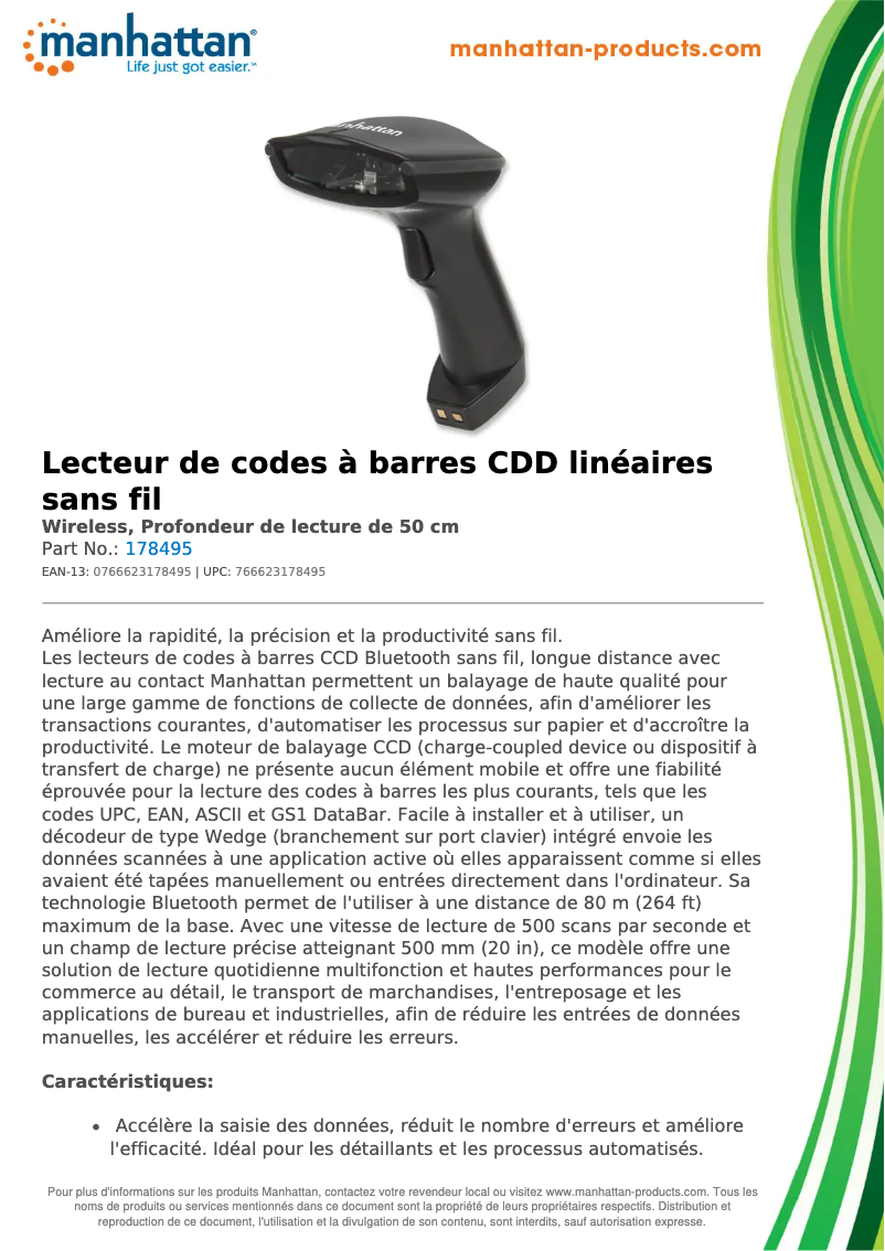 Page n°1 - Fiche technique Manhattan 178495